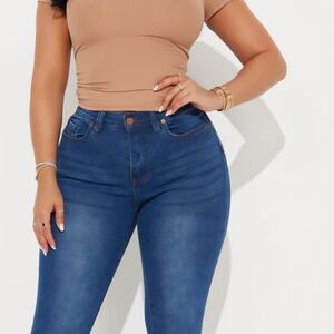 Fashion Nova High Rise Blue Jeans